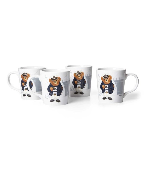 Mug Haven Navy Bear (Set de 4) pas cher 