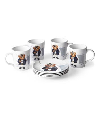 Mug Haven Navy Bear (Set de 4) pas cher 