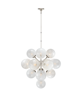 Cristol Chandelier Large Nickel de technologie