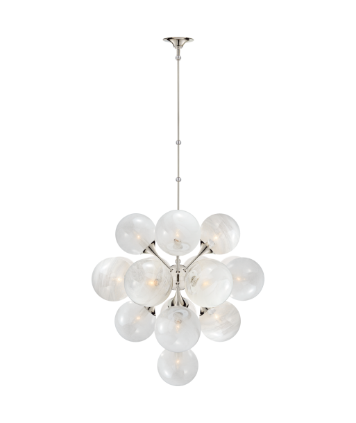 Cristol Chandelier Large Nickel de technologie