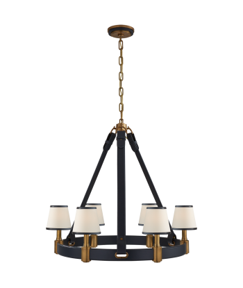 Chandelier Riley Medium Laiton - Bleu pas cher chine