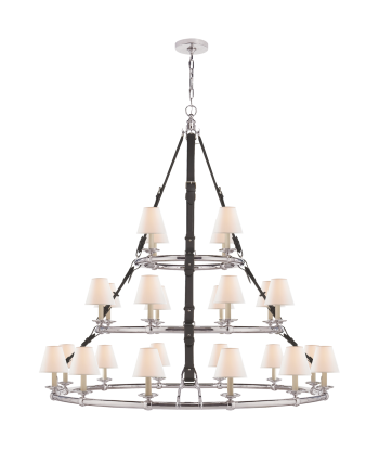 Chandelier Triple Westbury Nickel - Chocolat destockage