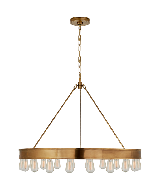 Chandelier Roark 40'' - Laiton Dans la société mordern