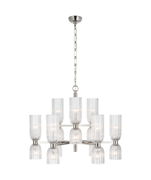 Asaela Medium Nickel Chandelier la chaussure