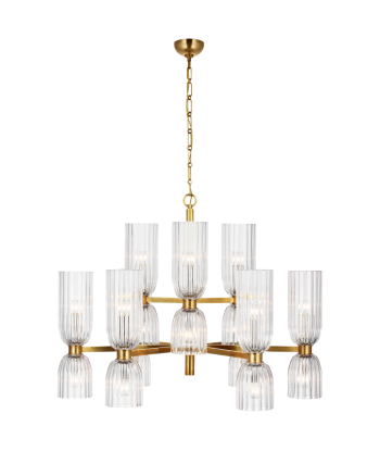 Asaela Medium Brass Chandelier Jusqu'à 80% De Réduction