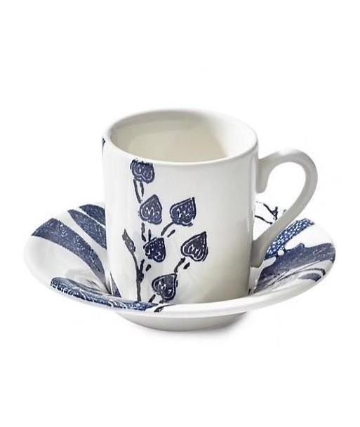 Tasse à expresso Garden Vine Indigo basket pas cher