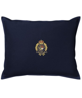 Coussin RL Crest Bleu Marine le des métaux précieux