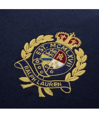 Coussin RL Crest Bleu Marine le des métaux précieux