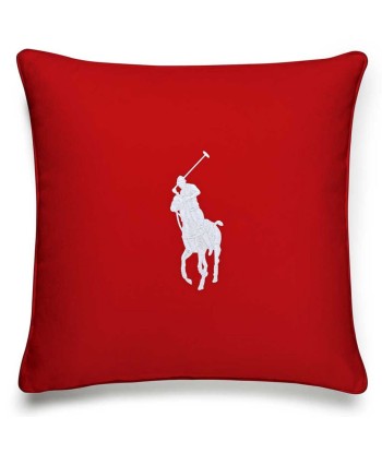 Coussin Rouge Pony Blanc livraison et retour toujours gratuits