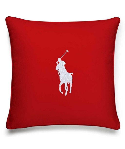 Coussin Rouge Pony Blanc livraison et retour toujours gratuits