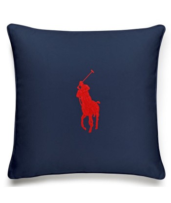 Coussin Bleu Marine Pony Rouge les muscles