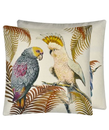 Coussin Parrot And Palm Parchment en stock