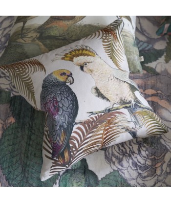 Coussin Parrot And Palm Parchment en stock