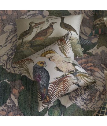 Coussin Parrot And Palm Parchment en stock