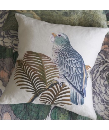 Coussin Parrot And Palm Parchment en stock