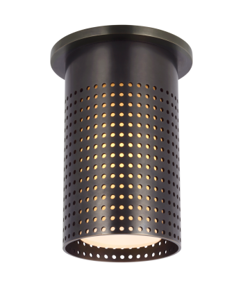 Precision Short Monopoint Ceiling Light Bronze Pour