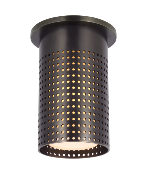 Precision Short Monopoint Ceiling Light Bronze Pour