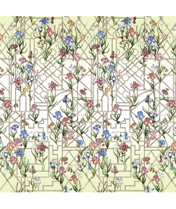 Papier Peint CL Fretwork Garden Panoramic Citron paiement sécurisé