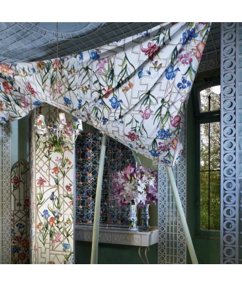 Tissu Fretwork Garden Jais soldes