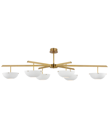 Valencia Grande 6 Matte White Brass Chandelier Venez découvrir notre 