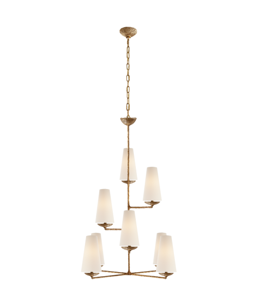 Vertical Fountain Chandelier Gold Plaster du meilleur 