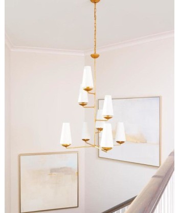 Vertical Fountain Chandelier Gold Plaster du meilleur 