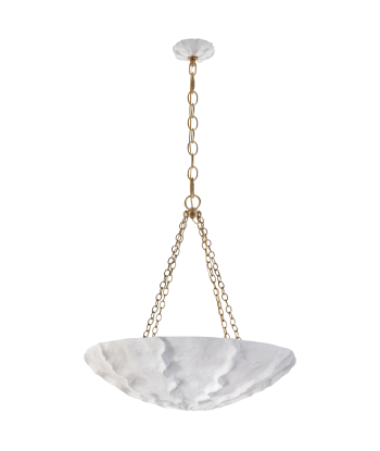 Benit Medium White Plaster Pendant Light votre