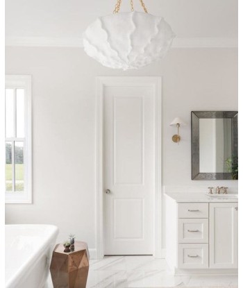 Benit Medium White Plaster Pendant Light votre