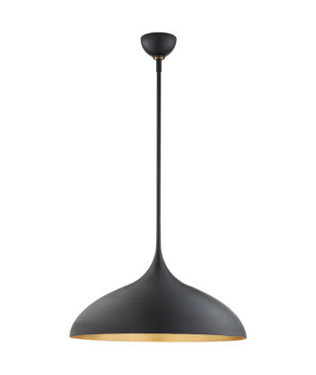 Agnes Large Matt Black Pendant Lamp hantent personnes