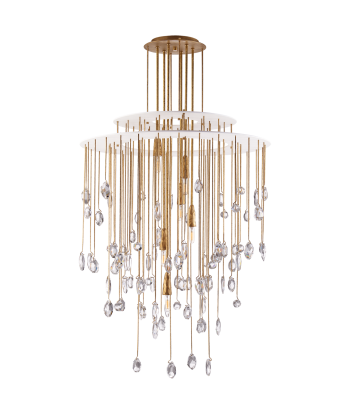 Hailee Medium Brass Chandelier paiement sécurisé