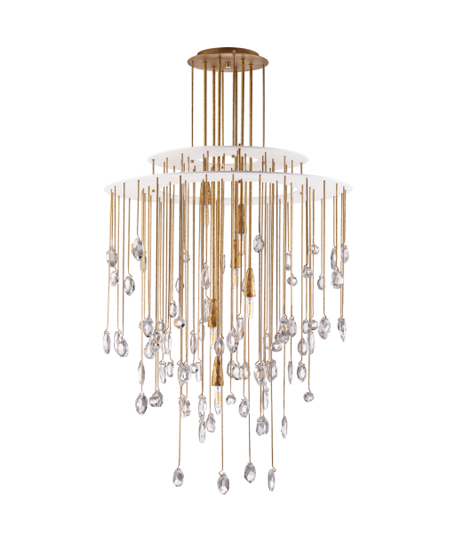 Hailee Medium Brass Chandelier paiement sécurisé