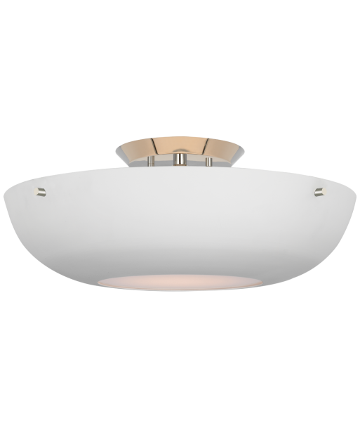 Valencia Ceiling Light 16" Matte White Nickel JUSQU'A -70%! 