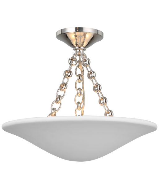 Mollino 16" Nickel Ceiling Light le concept de la Pate a emporter 