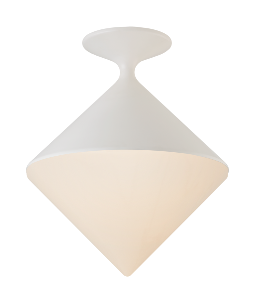 Ceiling light Sarnen Small Matt White s'inspire de l'anatomie humaine