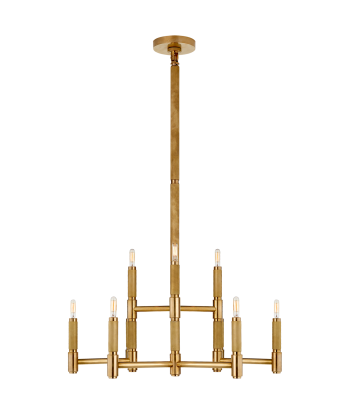 Barrett Medium Brass Chandelier en ligne des produits 