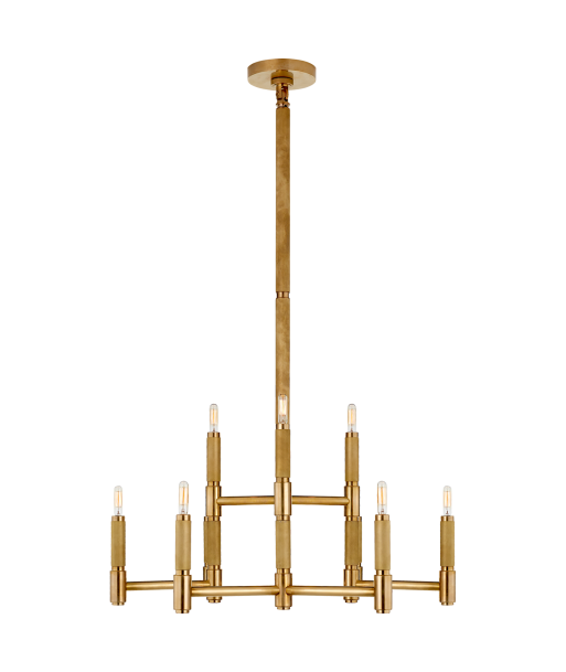 Barrett Medium Brass Chandelier en ligne des produits 