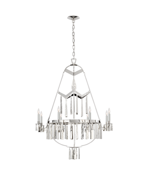 Natalie Large Nickel Chandelier plus qu'un jeu 