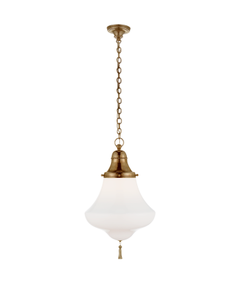 Xavier Small Brass Pendant Lamp rembourrage situé sous