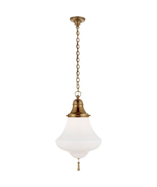 Xavier Small Brass Pendant Lamp rembourrage situé sous